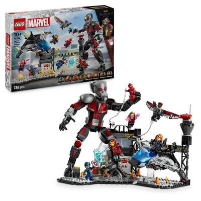 LEGO Marvel 76314 Captain America Battle : Civil War - Toy for Boy from 10 Years Old