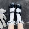 Lolita Socks Bow Mesh Japanese Girl Heart Sweet and Cute Thin Summer Stacking Socks Jk Medium Tube Socks