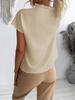Camicetta da Donna Kai Kuo Casual con Volant a Manica Corta - Collezione Primavera/Estate 2025