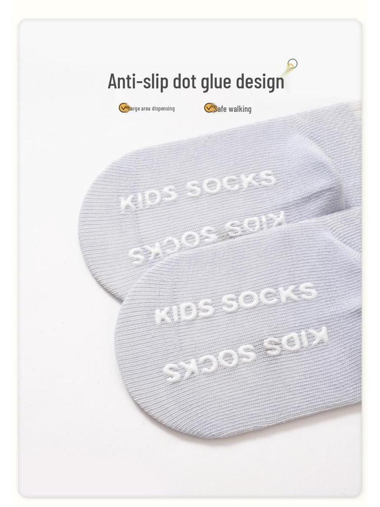 Non-slip Summer Mesh Baby Socks – Seamless, Lightweight, Loose Cuff, Class A Cotton