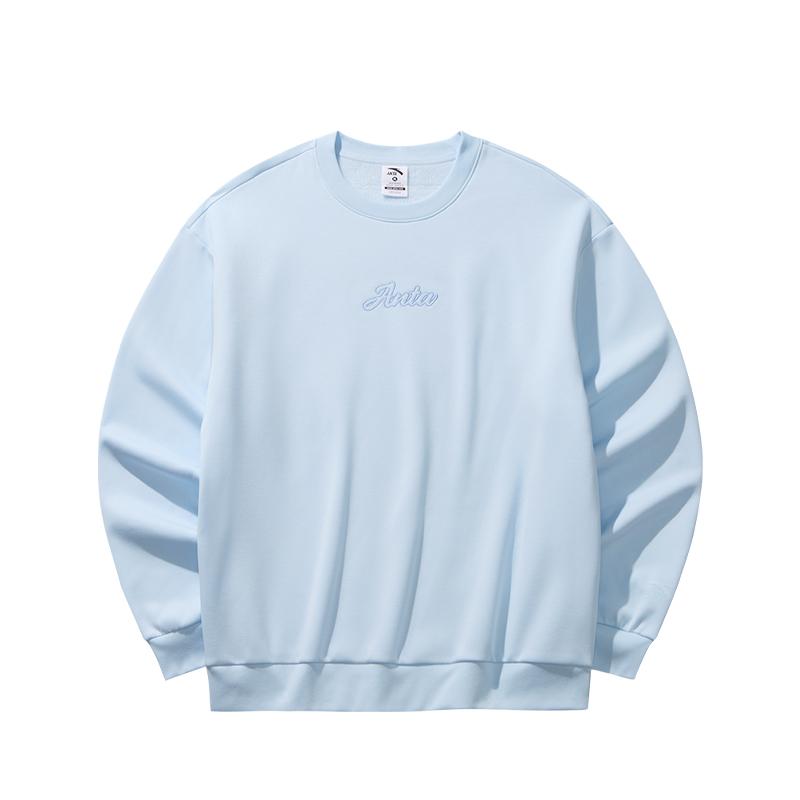 

Anta Флисовая Толстовка Пуловер Спортивный Повседневный Трендовый Унисекс Худи Морозно-Голубой 972618704N-8