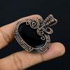 Black Onyx Jewelry, 999 Copper Wire Wrapped Pendant Handmade Gemstone Jewelry, Gifts For Wife Brand New Pendant