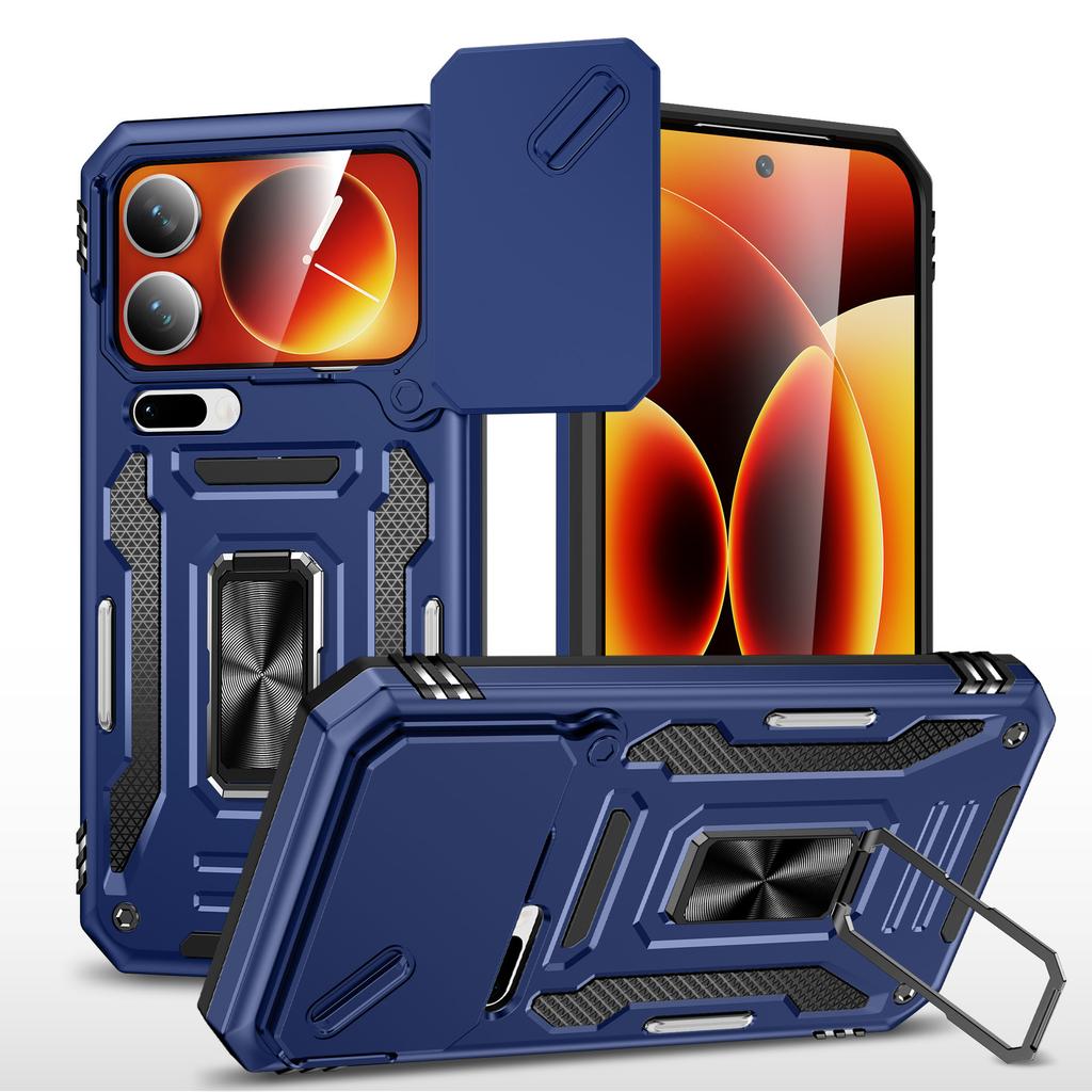 Applicable To Xiaomi 17Promax Mobile Phone Case Holder 14T Window Push Magnetic Ultra-thin Ring Mobile Phone Case