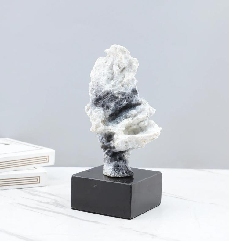 Europäische Kreative Abstrakte Harz Felslandschaft Skulptur Kunst Dekoration Wohnzimmer Schlafzimmer Arbeitszimmer Weiche Heimaccessoires
