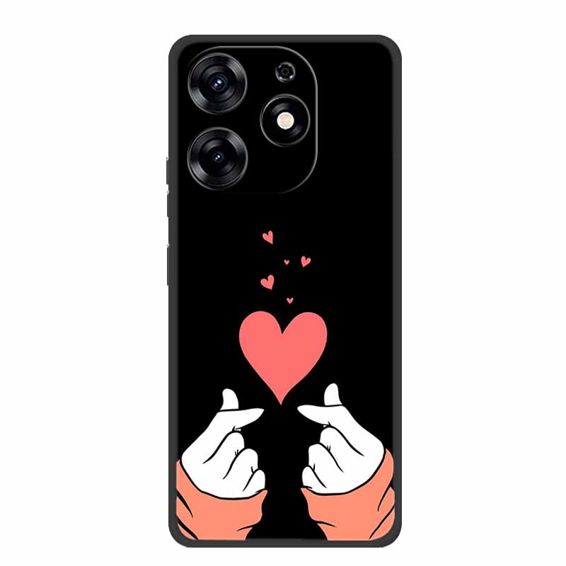 For Infinix Smart 8 Plus Case Luxury Soft Silicone TPU Phone Cases Cover For Infinix Smart8 Plus Protective Flower Painted Coque