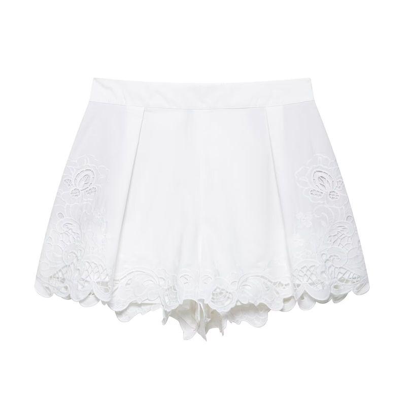 

Kaslead New Arrival Women s Clothing Fashion Style Embroider Cut Out Tops Pantskirt 5107051 4786059 Culottes L