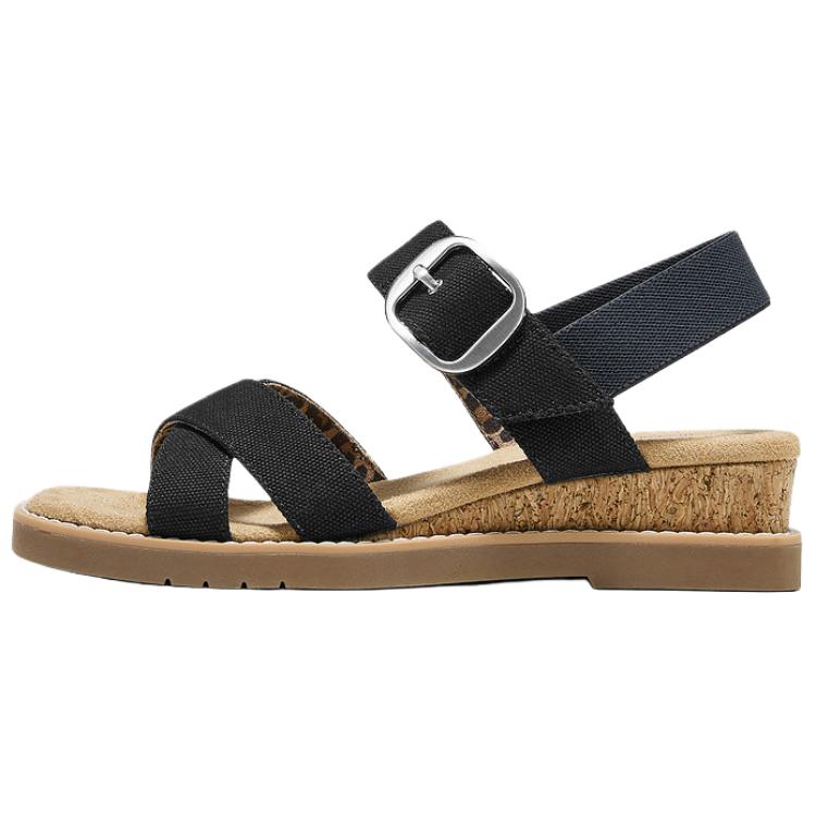 Skechers Bobs Desert Kiss Dream - Coast Walk Comfortable Durable Slide Sandals Women sandals Black 114227-BLK 35