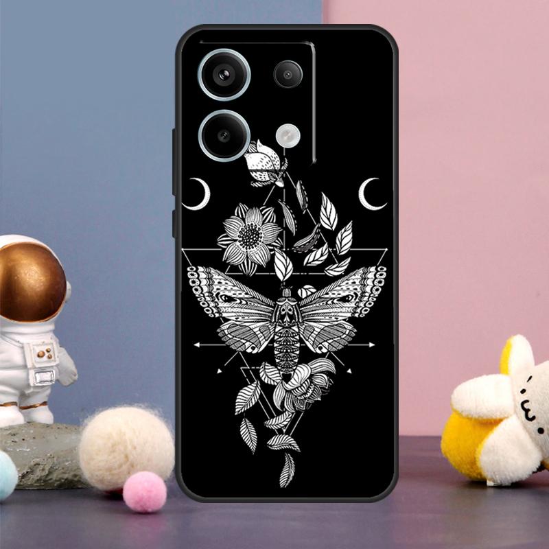 Occult Witchcraft Moon Gothic Witch Case For Xiaomi Redmi Note 13 Pro 12 11 9 10 9S 10S 11S 12S Redmi 12 13 10C 12C 13C Cover