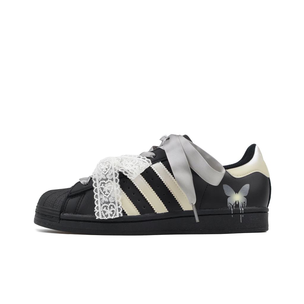 Adidas Originals SUPERSTAR Skateboard Shoes Unisex Low top Black EG4959(Team384-BOX)