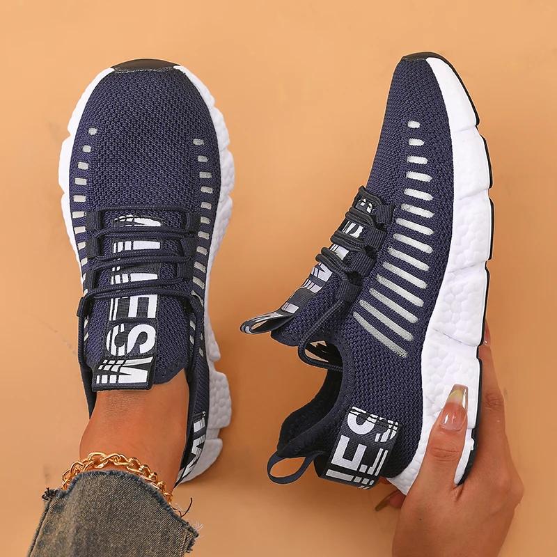 Women'S Walking Shoes Comfortable Correction Breathable Mesh Fashionable Design Suitable Long Distance Walking Training Shoes