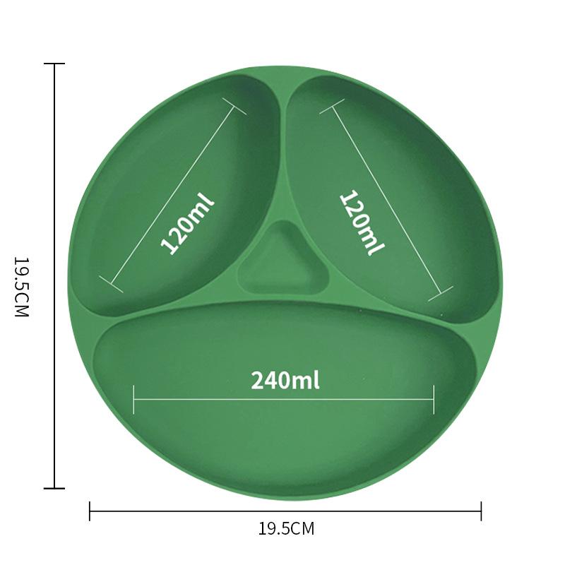 Silicone Baby Tableware Set: Non-slip Bowl, Bib, Plate, Fork & Spoon - Food Grade Material