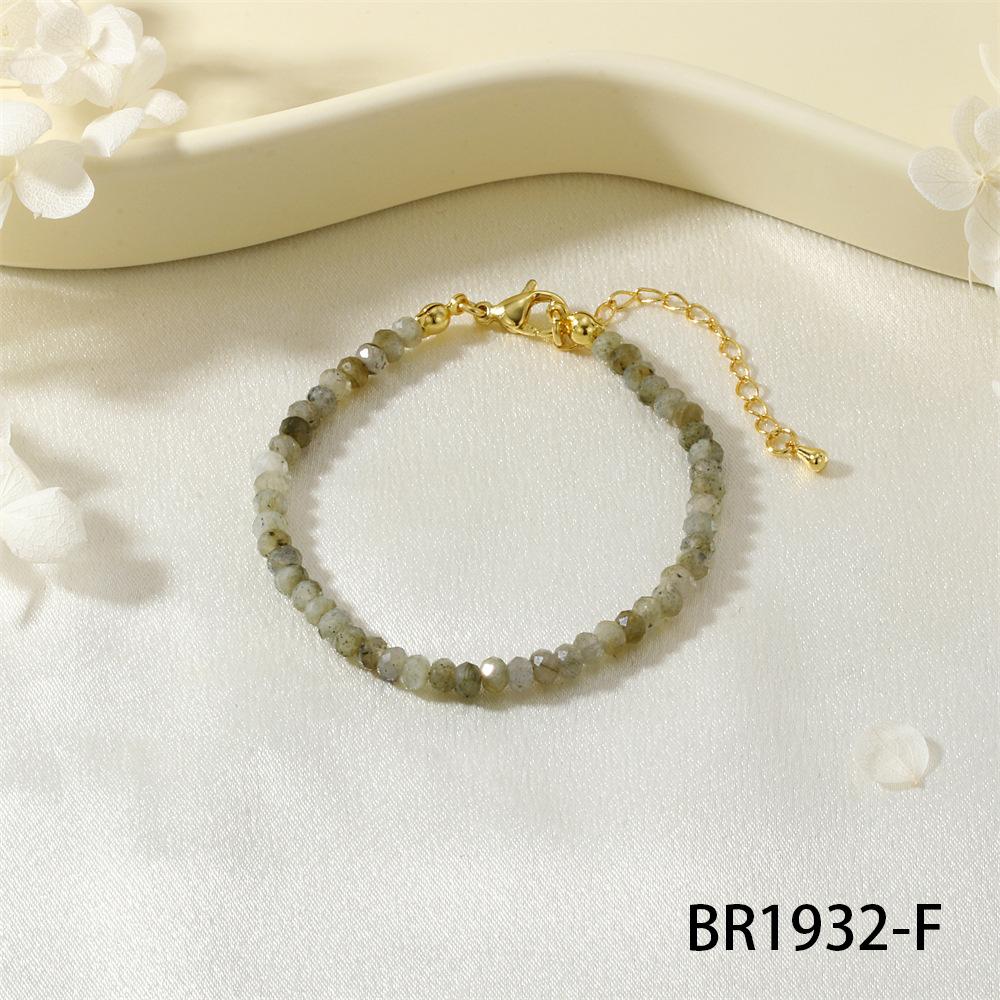 Simple Natural Semi-Precious Stone Fine Flash Bracelet, Amethyst Agate Bracelet, Daily Commuter Bracelet.