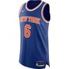 New York Knicks Kristaps Porzingis Authentic Jersey Icon Edition Basketball Jersey Men's Dark Blue AV2676-495