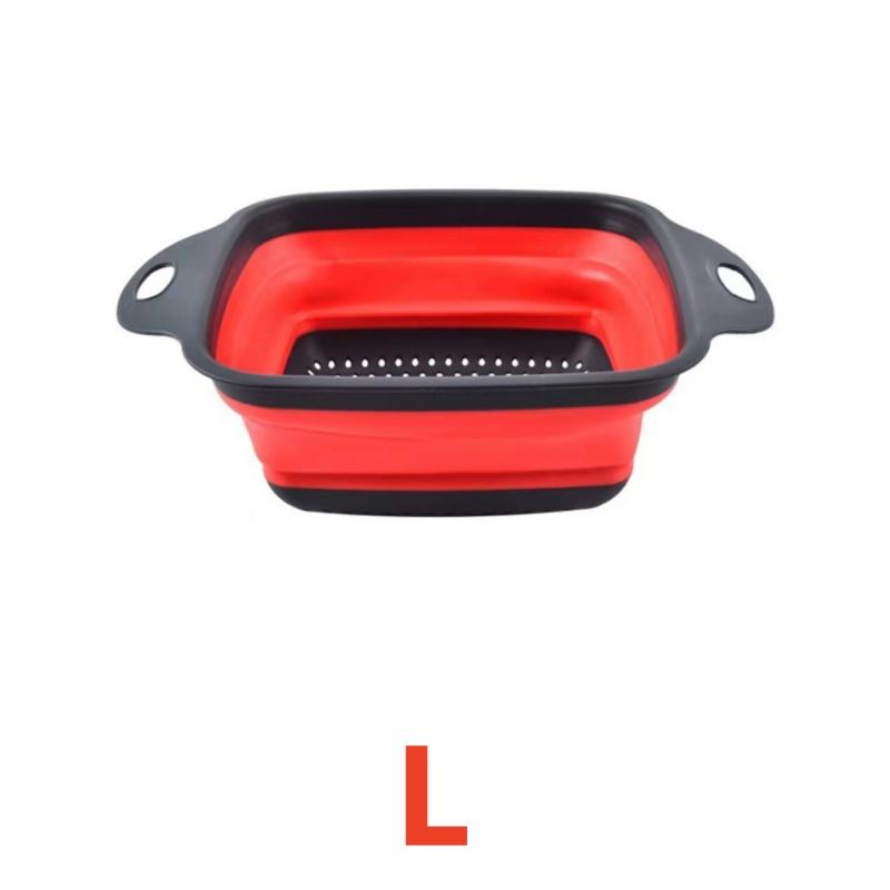Foldable Strainer Fruit and Vegetable Washing Basket Colander Tableware Drainer Silicon Colander Foldable Drainer Kitchen Gadget