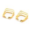 New European & American Titanium Steel Geometric Hoop Earrings: Multi-layer, High-end Design for Women