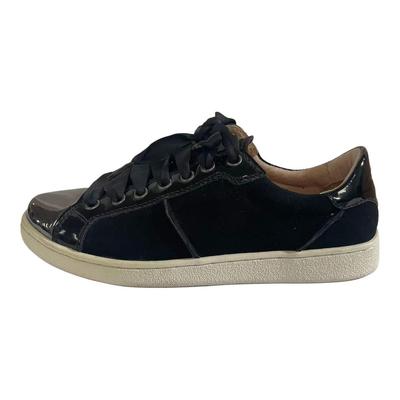 Zapatillas Evangeline de Piel de Oveja Versátiles Vintage de Caña Baja Zapatillas Mujer Negro 1092533-BLK