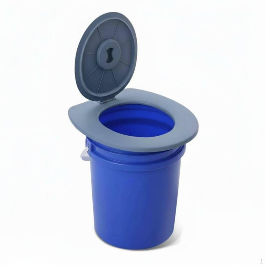 Tragbarer Toilettendeckel Universell Passend Eimer Toilettensitz Verdicktes Material Camping