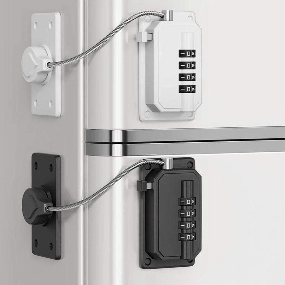 Anti-pinch Hand Refrigerator Door Coded Lock Adjustable Window Digital Password Lock  for Home