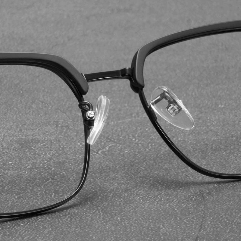 Men's Pochromic Colored Glasses Half Frame Anti Blue Light Glasses Man Eye Protection Ultra Light Eyepiece Computer Goggles