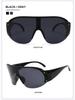 Windproof UV-Protection Sunglasses: Stylish Unisex Large Frame for Outdoor Fashion