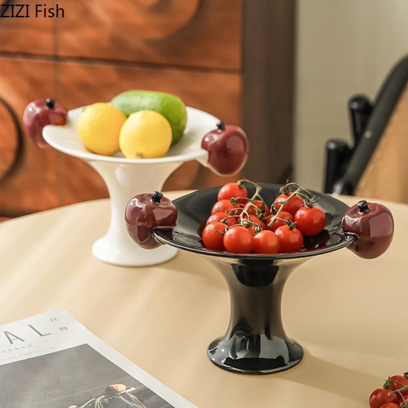Apfel Dekorative Obstschale Keramik Aufbewahrungsschale Snacks und Nüsse Schale Schreibtisch Kleinteile Organizer Schale Schmuck Auslage Tabletts