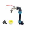 Metal Faucet IBC Tank Gooseneck 25cm Height Pipe Gooseneck Outlet Tap Faucet Adapter Connection Kit Leak-Proof Heavy Duty