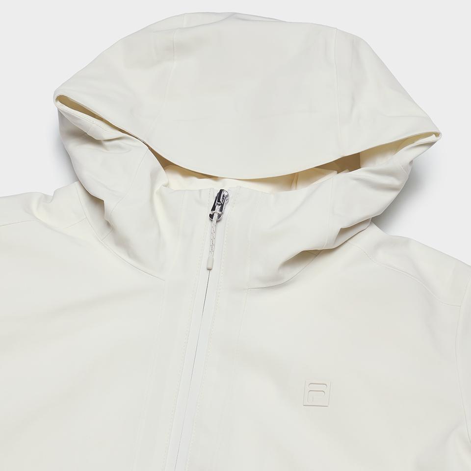 FILA Solid Color Hooded Straight Cut Warm Three In One Down Jacket Women outerwear Asparagus-White A11W347909F-IV
