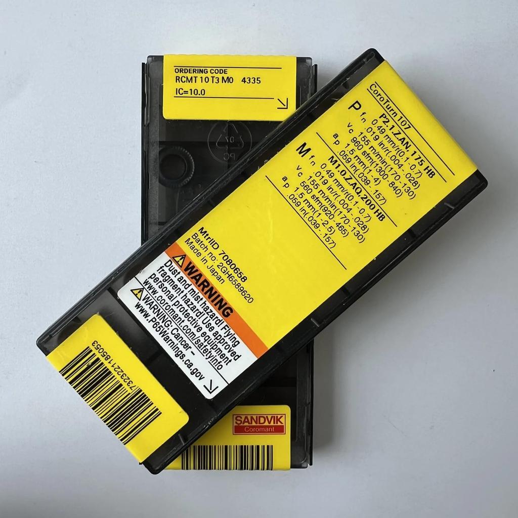 Original Sandvik / RCMT10T3M0 4335 /  CNC lathe carbide blade 10 Pcs