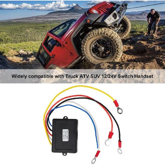 12V 24V Winch Remote Control Receiver Kit Universal for Truck ATV SUV