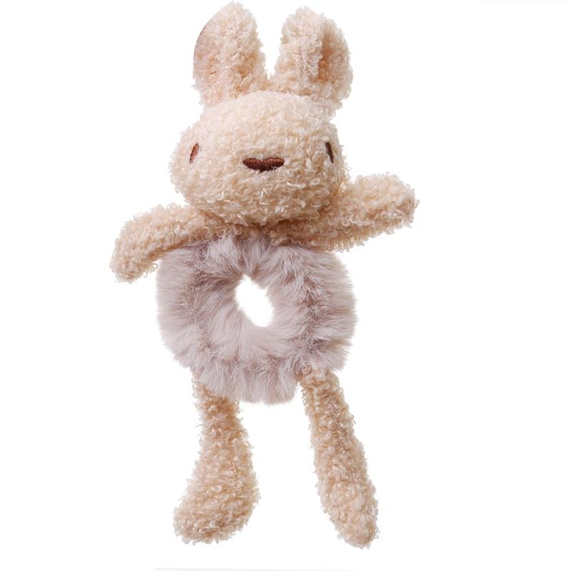 Little Bear Head Rope Girl Cute Tie Ponytail Hair Rope Plush Tie Hair Headdress Hair Ring Hair Accessories