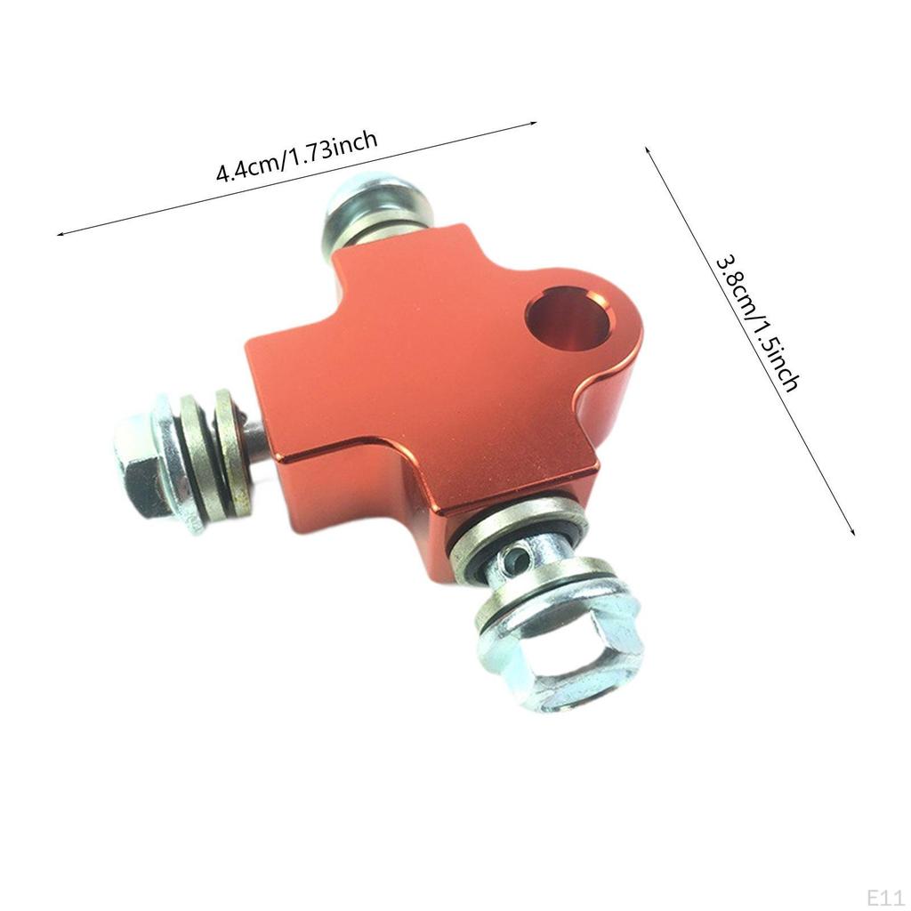 3 Way Brake Oil Hose Connector, Bracket, Modified Triple Adapter for ATV And Off-Road