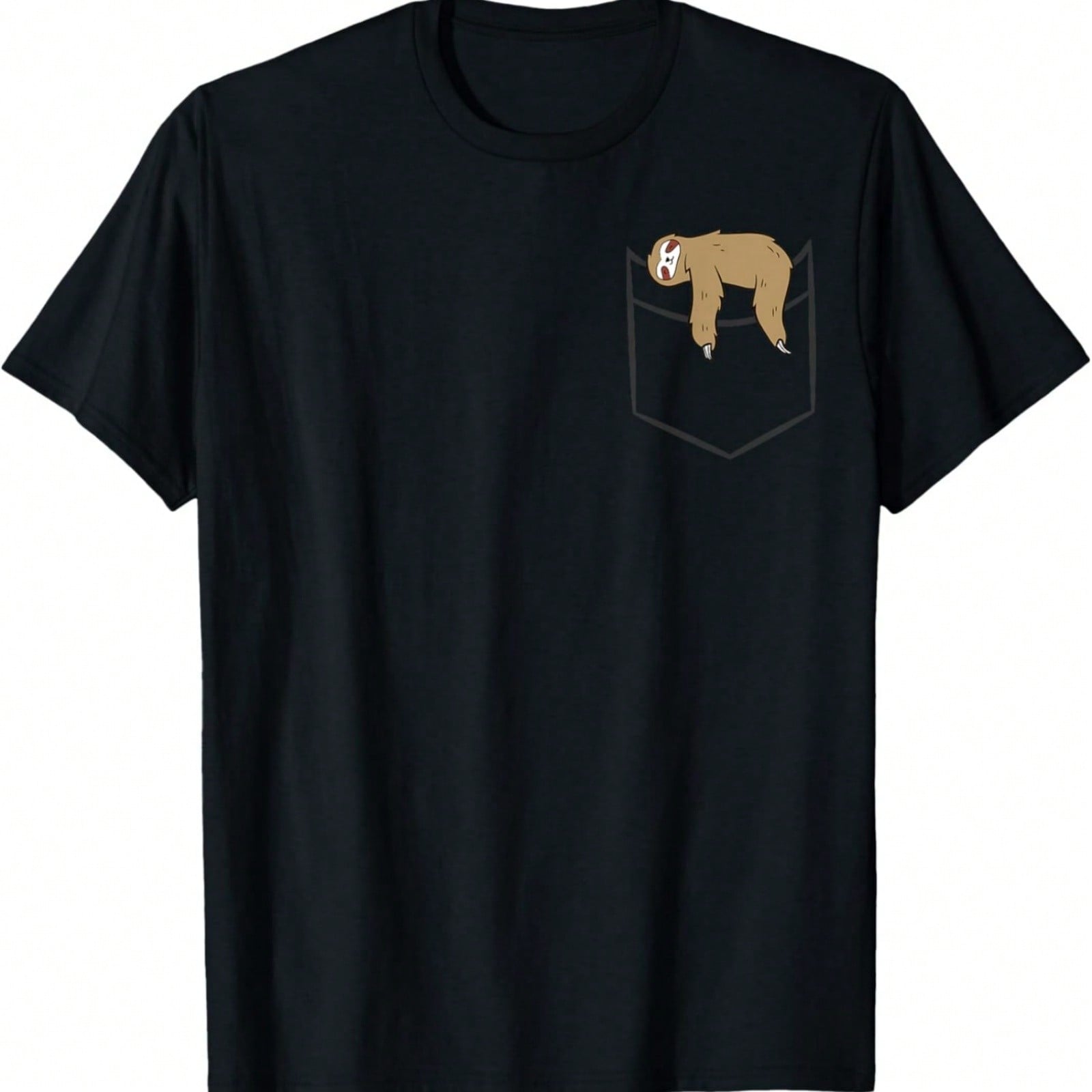 Sloth In The Pocket Funny Pocket Sloth T-Shirt S