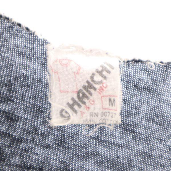 70s Old vintage Double-sided painting print Short sleeve Paki cotton T-shirt Men's Used