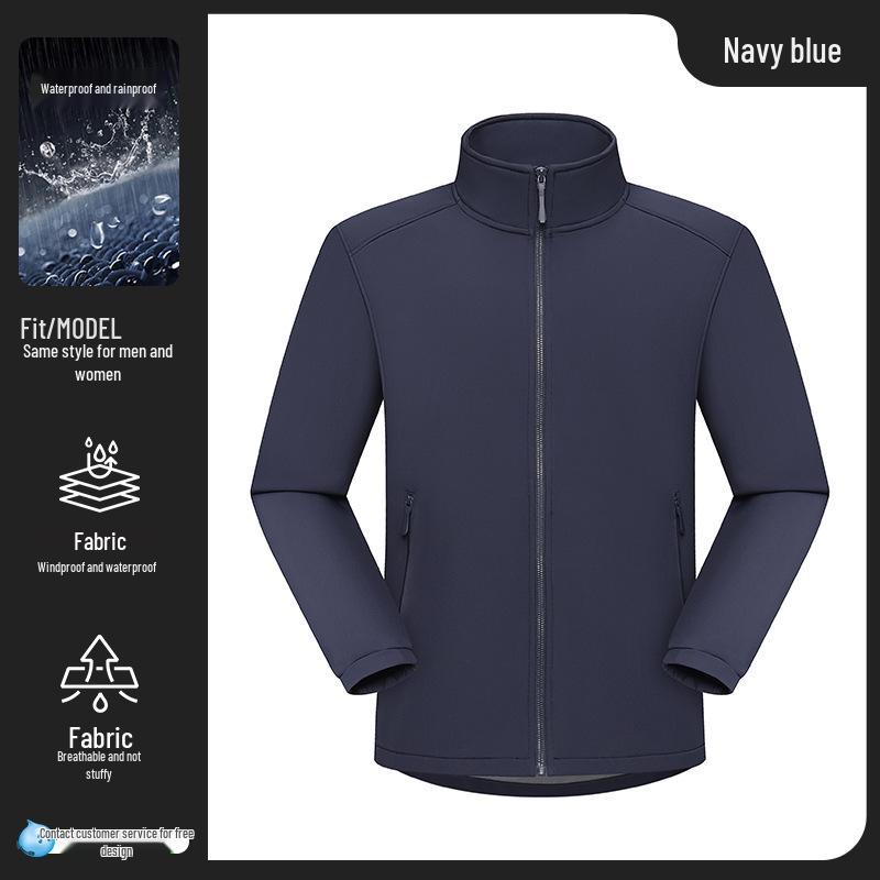

NIO 4S Soft Shell Windbreaker: Custom Logo, Waterproof, Men s Autumn/Winter Jacket L