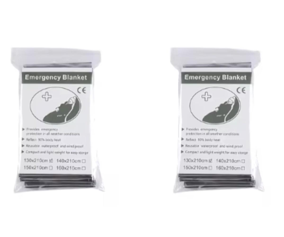 Professional Silver Emergency Blanket - 210x130cm Thermal Reflective Survival Sheet for Outdoor Camping, Hiking & Emergency Resc