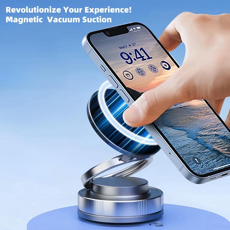 360 Adjustable Vacuum Magnetic Suction Cup Phone Mount Hands-Free Magnetic Cell Phone Holder for Cars Gym Mirror Smoot Hot Sales