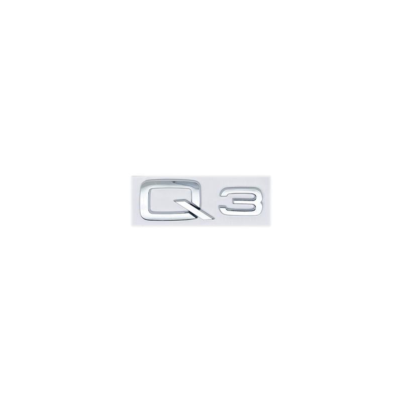 3D Black/Silver ABS Emblem for Audi Q2/Q3/Q4/Q5/Q6/Q7/Q8 - Numbers & Letters Fender/Trunk/Rear Logo Sticker