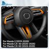 Top Suede Trim LHD RHD Sticker For Mazda 3 Axela -2024 2025 CX30 CX-30 -2025 CX50 CX-50 -2025 Car Steering Wheel
