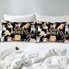 Animal Dog Pattern Mattress Three-Piece Digital Printing Mattress Bedding Set Adult Children