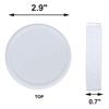 T02C!144X Regular Mouth Lids For Mason Jar Lids Plastic Storage Caps For Mason Canning Jars And More, Standard, Dia 70Mm