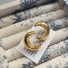 Temperament Fashion Retro Moon Cold Cold Wind Solid Earrings Exquisite Cold Wind Earrings Glossy Moon Earrings Women