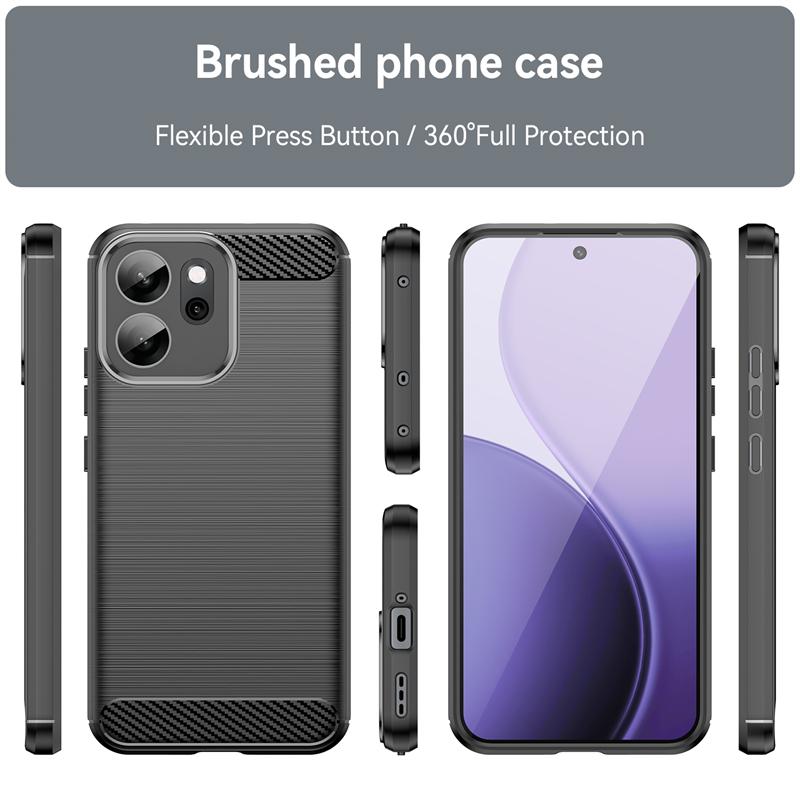 For Cover Oppo Reno 14 FS Case For Oppo Reno14 FS Anti-knock Soft TPU Silicone Carbon Fiber Phone Case For Oppo Reno 14 FS Case