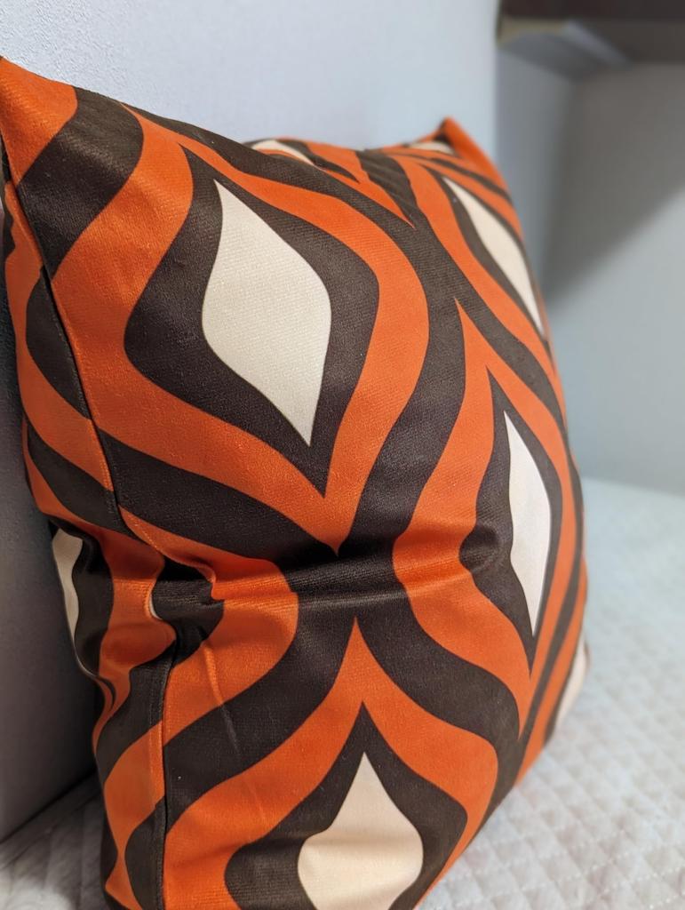 miagolale Mid-Century Cushion Cover, 45x45cm, Retro Moquette, Brushed, Nordic Style, Size B, 1 Piece