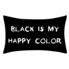 Rectangular Pillowcase Sofa Decorative Pillow Geometric Print Cushion Cover Simple Style Black and White