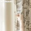 1PC NAPEARL 70-80% Blackout Degree European Retro Printed Ruffle Edge Blackout Curtain for Bedroom Living Room Home Decor