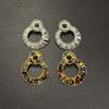 Earrings Original Hand-Woven Beaded Earrings Ethnic Style Retro Personalized Design Multi-Ring Earrings