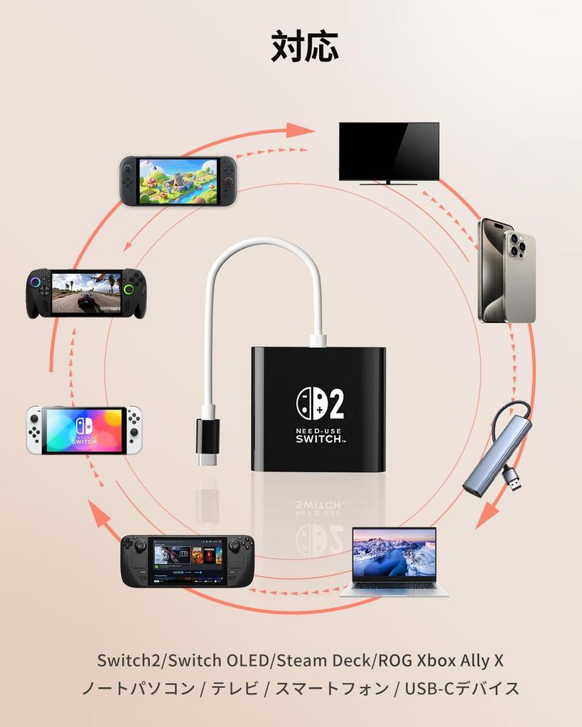 Přepínač 2 Dock se systémovou verzí a Switch 2 TV připojení HDMI Multifunkční Přepínač 2 Bez zpoždění s OLED Černý [Kompatibilní 21.0.0 a vyšší], výstup,