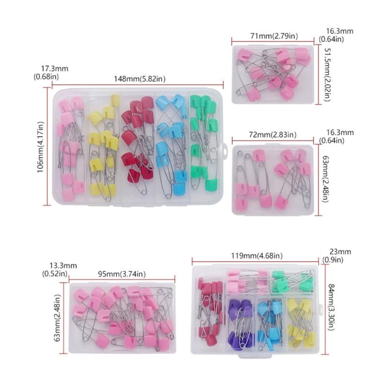 Mini Safety Pins Stainless Steel Safety Pins Nappy Pins Fixing Security Locks Clothing Pins Baby Safety Pins