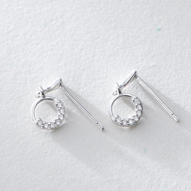 Women's Korean Versatile Earrings Micro-insert Earrings
