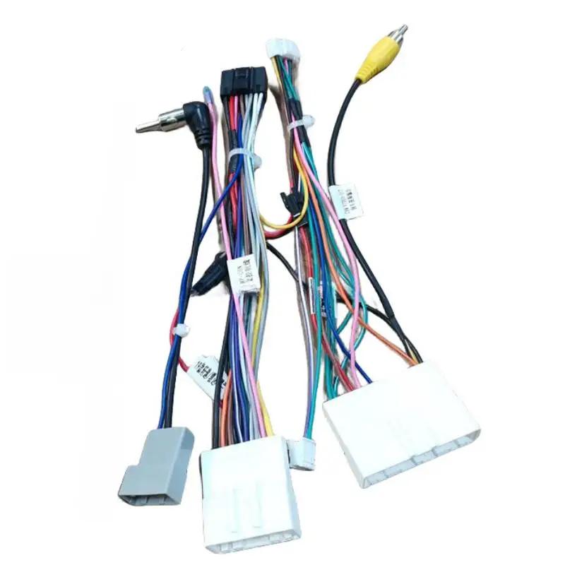 

Автомобильный аудио 16PIN Android адаптер кабеля питания с коробкой Canbus для Nissan Sylphy Tiida CD/DVD-плеер жгут проводов without canbuswit